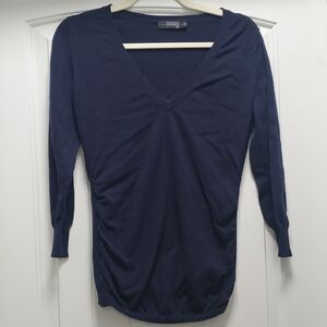 The Limited Deep Blue V-Neck Sweater